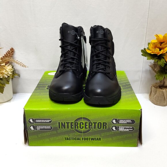 Interceptor Litefast Tactical Boots Women's 9.5 Zippered 6" Shaft Soft Toe NIB - Picture 3 of 12
